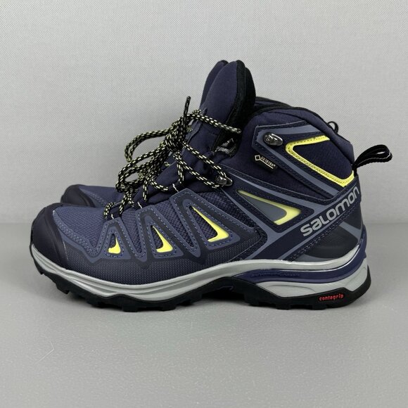 Salomon X Ultra 3 Mid GTX W Waterproof Goretex Hiking Boots Womens 8 Blue 398691 - Picture 3 of 9